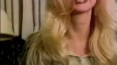 Vintage Cumswallowing Session for Busty Bimbo