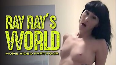 RAY RAY XXX masturbating at home in this vintage style trailer