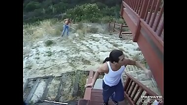 Alyssa Allure, Assfucked by the Garden Boy...