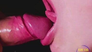 Random Hot Girl gives a Sloppy Blowjob Sucking Dick Lovely Deepthroat Cum in Mouth Swallowing Sperm