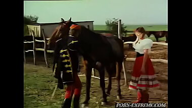 Soldier Gives Riding to Young Village Girl