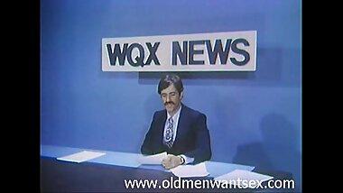 Anchorman gets his dick sucked under the desk