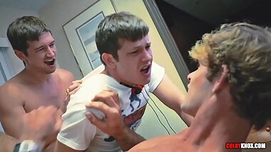 Hot Blonde Hunk Gets a RAW Anal Interview Circa 1985